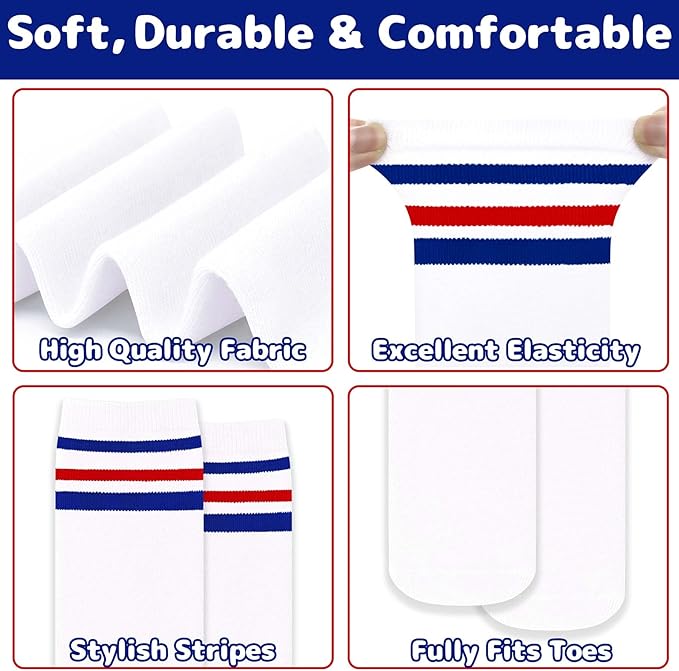 Olreco 1 Pack Toddler Kids Youth Soccer Socks Girls Boys Baseball Socks Youth Knee High Softball Football Accessories Cotton