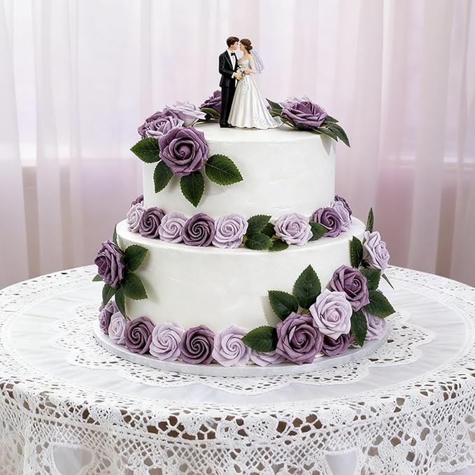 Artificial Flowers Foam Fake Roses 25pcs Series Purple Colors Roses - Image 6