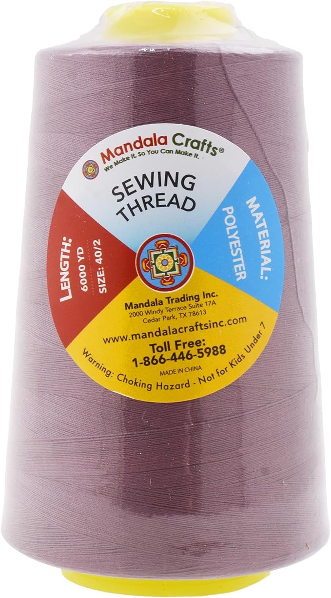 Mandala Crafts 4 Pack of Serger Threads Cones Spools - Image 3