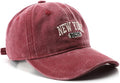 New York Hat Washed Baseball Cap Unisex Sun Hat Adjustable Trucker Cap