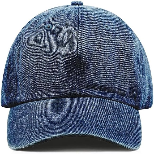 Cotton Baseball Cap Dad Hat – Washed Low Profile Adjustable Hat for Men Women Casual Outdoor Running Golf