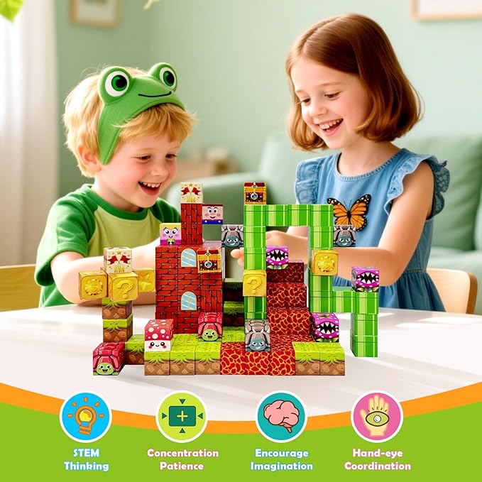 Magnetic Blocks Building Toys for Kids: 48PCS Magnetic Blocks for Kids Ages 4-8 - Image 4