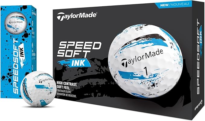 TaylorMade SpeedSoft Golf Balls, Maximum Distance with Ultra-Soft Feel, Perfect for Off The Tee and Around The Green