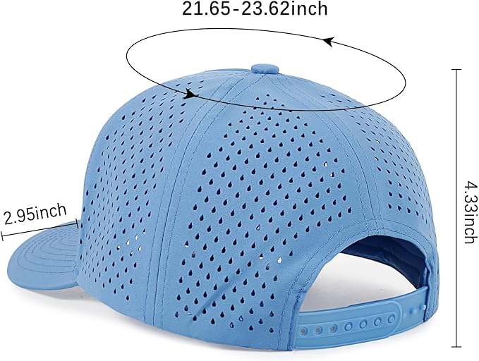 HH HOFNEN Quick Dry Baseball Cap Mesh Snapback Hat Sun and Rain Protection Golf Ball Cap for Men Women