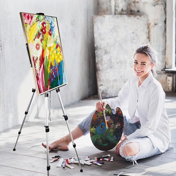 Art Artist Easel Stand for Painting, Portable Adjustable Easels for Painting - Image 4