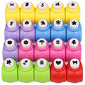 Craft Punches 20pcs, Katfort Hole Punch Shapes 20 Patterns, Craft Hole Punch by Katfort