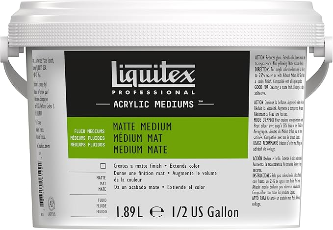 Liquitex Professional Matte Medium, 1.89L Bucket by Liquitex