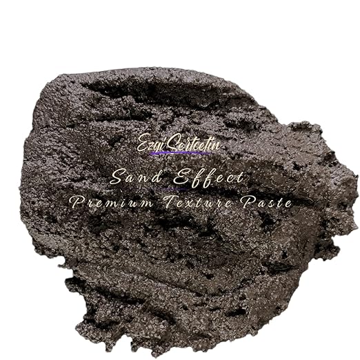 Premium Sand Effect Texture Paste | 6oz by Volume | Unique Metallic Colors | by EzgiSertcetin