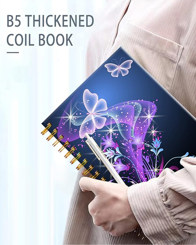 iampanda Spiral Journal Notebook, Fashion Strong Twin-Wire Binding - Image 4