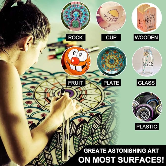 36 Pack Oil-Based Paint Pens for Rock Painting - Image 7