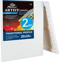 PHOENIX 20x24 Inch 2 Pack Artist Canvas by PHOENIX