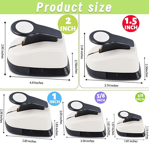 5 Circle Hole Punch, Circle Paper Punch, CirclePunches - Image 6