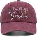 Gardening Gifts for Women, Gardening Hat, Mothers Day Plant Gift for Mom Grandma, Adjustable Embroidered Baseball Cap