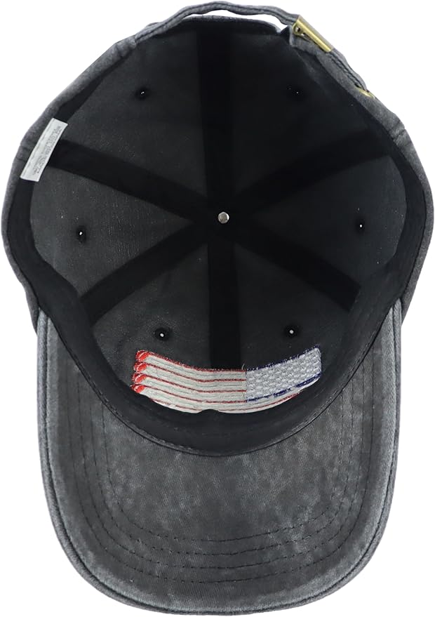 American Golf USA Flag Hat for Men Women, Vintage Adjustable Cotton Golfing Baseball Cap