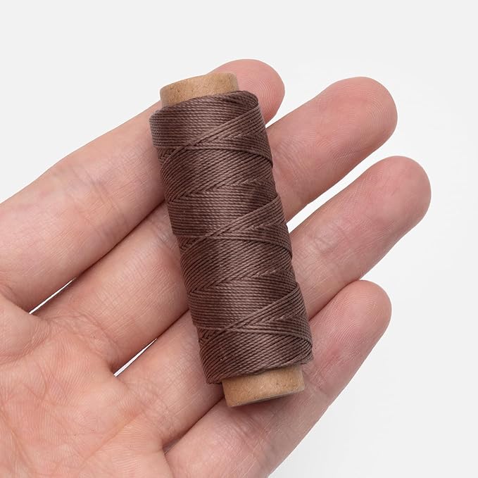 WUTA Leather Waxed Thread Round Polyester Sewing Threads Leather Craft Hand - Image 9