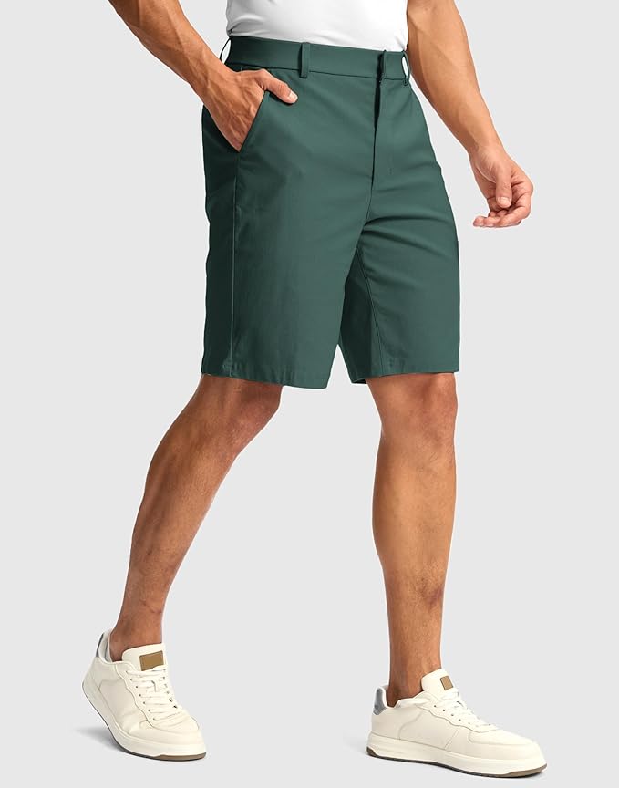 G Gradual Men's Golf Dress Shorts 5"/ 7"/ 9" Stretch Casual Work Flat Front Shorts for Men with 3 Pockets Quick Dry