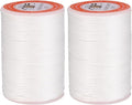 uxcell Round Leather Sewing Waxed Thread, 55m / 60 Yards Polyester Wax String by uxcell