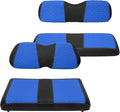 XUANYUDG0769 Golf Cart Front and Rear Seat Covers for EZGO TXT/RXV Club Car DS/Precedent Yamaha G29, Vinyl Leather Made/Adjustable Straps and Retractable Buckle/No Stapler Required,4PCS