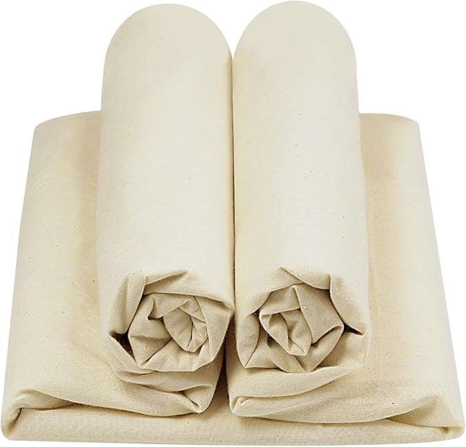 HOTGODEN Light Weight 100% Cotton Muslin Fabric: 63 inch x 2, 10 Yards by HOTGODEN