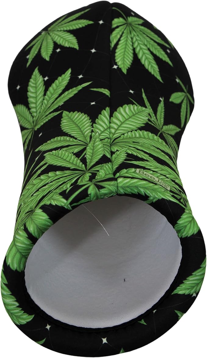 Black Marijuana Leaf | Golf Club Headcover | Driver Fairway Hybrid-Sold Separately | Handmade in USA by BeeJos