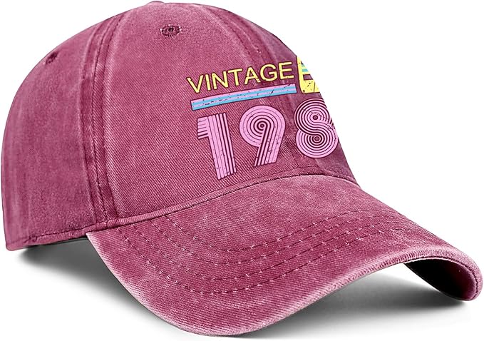 40th Birthday Gifts Women Men 1986 Hats Vintage 1986 Baseball Cap 40th Birthday Gifts for 40 Year Old Fathers Mothers Day