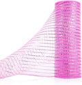 Anivia Deco Mesh Ribbon, 10inch x 30 Feet Each Roll Metallic Foil Mesh Ribbon by Anivia