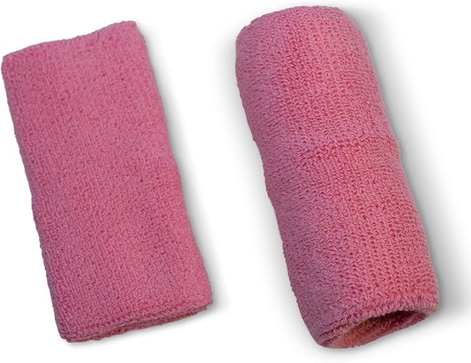 US Glove Sweat Bands for Wrists, Sports Wristbands for Men & Women, Athletic Hand Bands for Tennis, Gymnastics, Basketball, Volleyball, Baseball, Football or Gym Sport, 2-pc Cotton Arm Sweatbands 4.5"