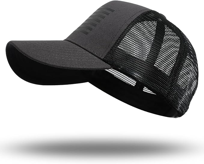 American Flag Trucker Hat - Snapback Hat, Baseball Cap for Men Women - Breathable Mesh Side, Adjustable Fit - for Casual Wear