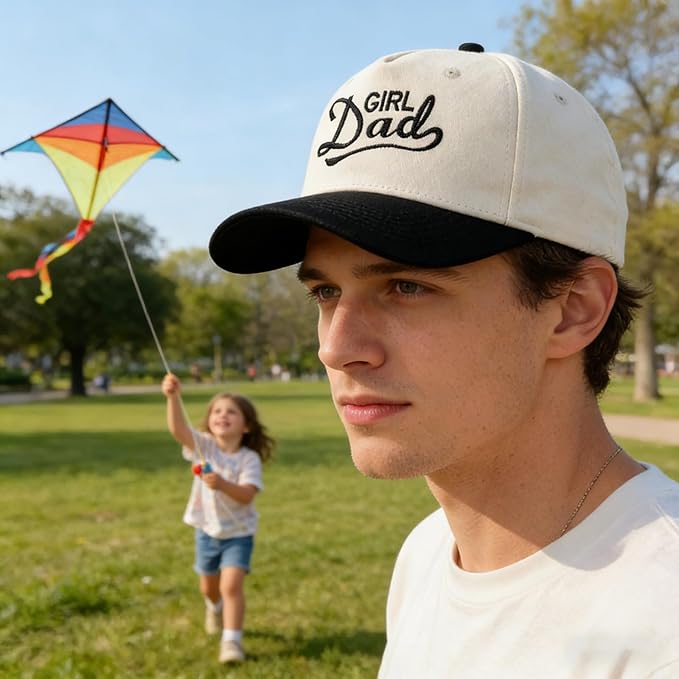 Embroidered Baseball Cap, Cotton Dad Hat, Fun & Heartfelt Stitching, Adjustable Casual Outdoor Hat for Men Women