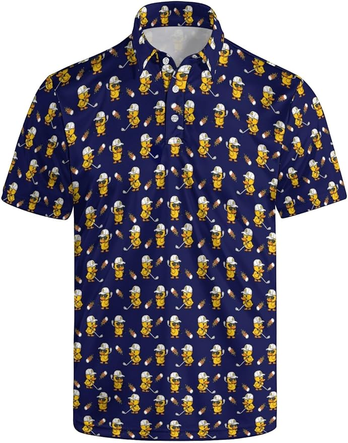 Mens Golf Shirts Golf Polo Shirts for Men Short Sleeve Polo Shirts Golf Gifts