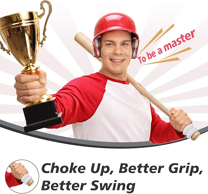 [5 Packs] Baseball Bat Grip Choke Up Rings Bat Ring Bat Choke Up Knob Baseball Softball Teeball Tball Bat Choke Up Ring Bat Knob Baseball Bat Accessories