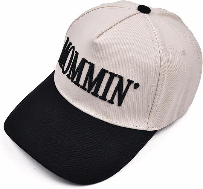 Mommin Trucker Hat,Vintage Two-Tone Women's Baseball Cap with Mama Hat Mothers Day Great Gifts for Mom Wife Stepmom