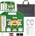 Magnetic Baseball Lineup Board for Dugout, Dry Erase Coach Lineup Board, Baseball Coaching Board, Baseball Clipboard for Coaches with 40 Lineup Cards, Baseball Coaching Accessories