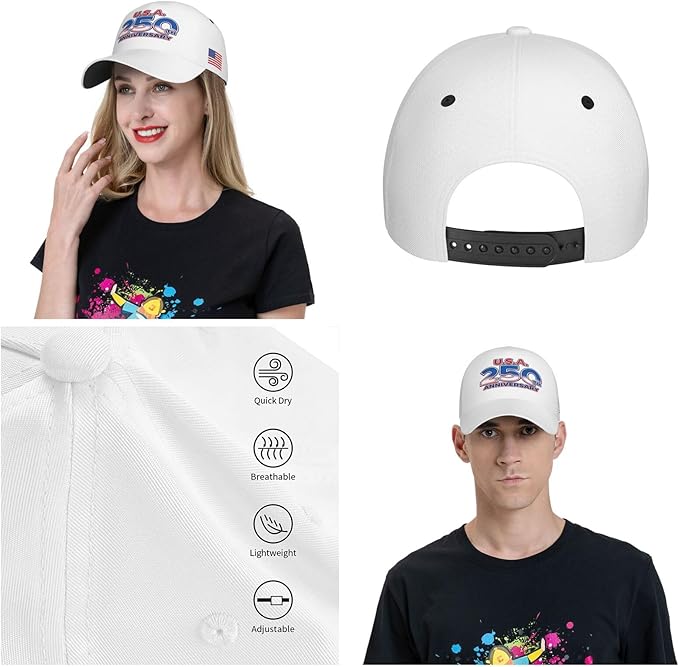 USA Flag Baseball Cap American Patriotic Trucker Hat Father Dad Mother Mom Adjustable Sportswear Hat for Men Women Adults