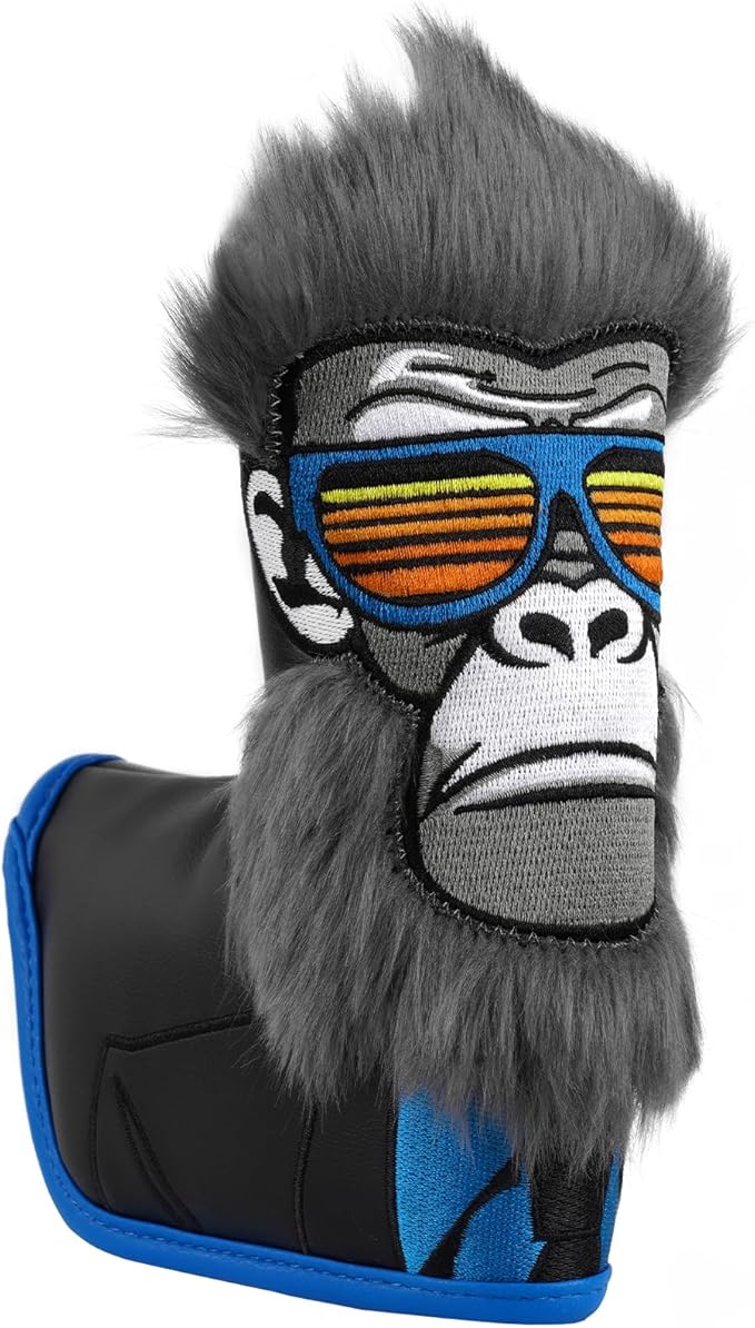 Craftsman Golf Gorilla with Suits Want to Take a Vacation 460CC Driver Headcover Fairway Wood Hybrid Blade Mallet Putter Cover Gift for Men