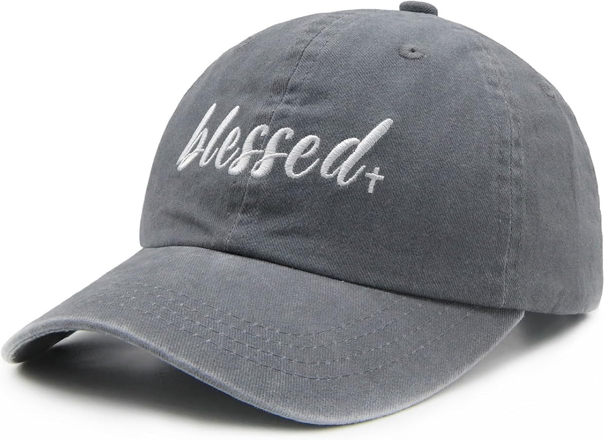 Waldeal Women's Embroidered Dad Hat, Adjustable Vintage Washed Cotton Baseball Cap for Men