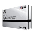 Trotec | Metallic Looking Acrylic Sheet | 12"x24"x1/16, Name Plate | USA Made by TrotecEngravingSupplies