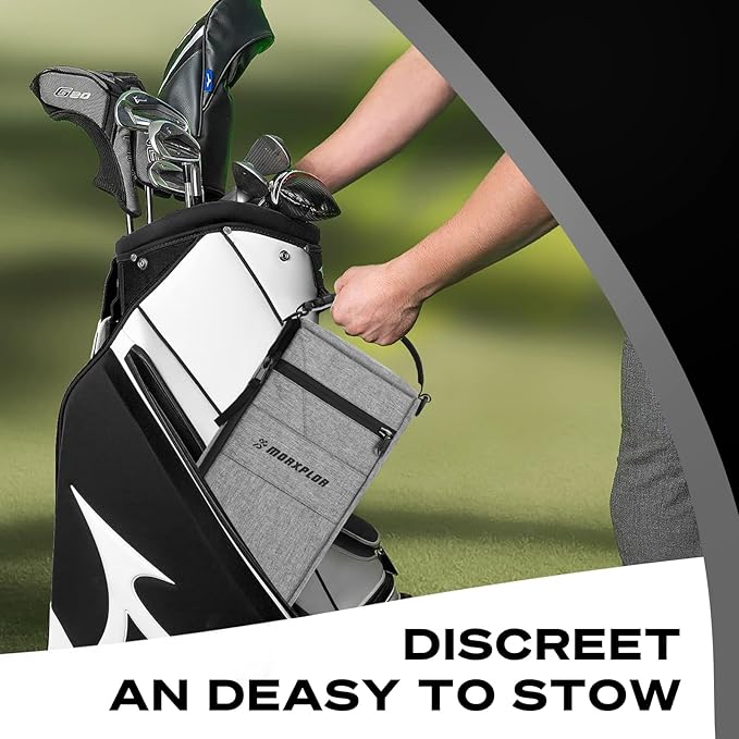 Golf Cooler Bag - 6 Can Insulated Beer Sleeve Soft Cooler,Golf Cart Accessories,Golf Club Bag Accessories