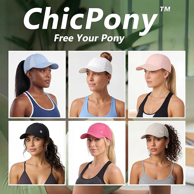 TOP-EX Cooling UV 50 High Ponytail Baseball Cap for Women - Most Women Start with S/M - Breathable for Running Golf Sports