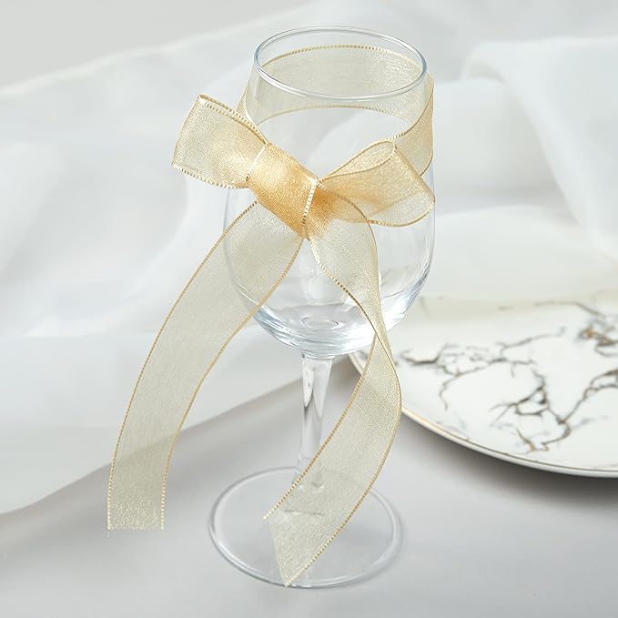 1 Inch Wide Sheer Chiffon Ribbon - Image 5