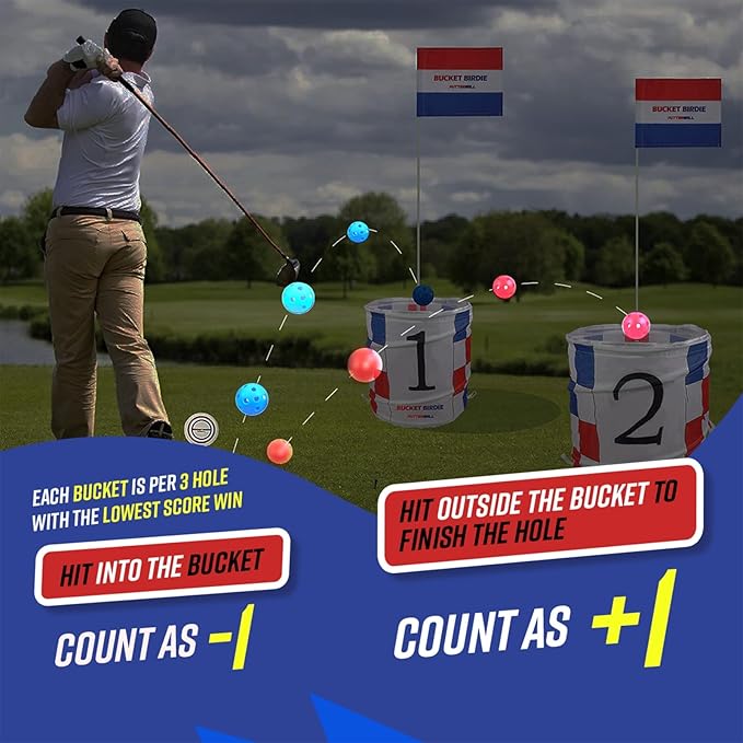 Bucket Birdie Backyard Golf Game — 9 Hole Bucket Golf Yard - Image 4