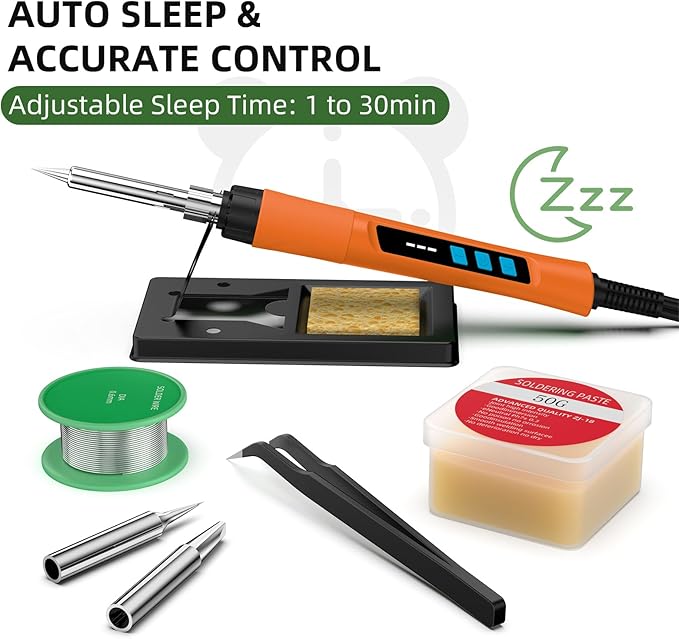 Soldering Iron Kit, 190W Soldering Gun, 110V LED Solder Kit - Image 5