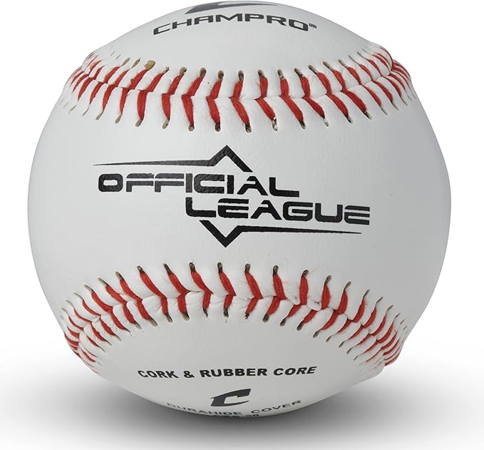 CBB-90 Durahide Cover Baseballs in a Black Champro Bucket – 30 Balls and one Rods Can Sleeve Included