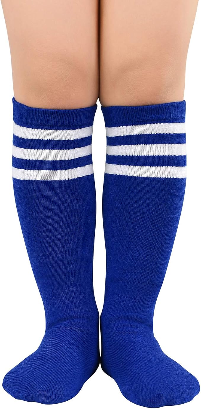 American Trends Kids Toddler Soccer Socks Youth Baseball Softball Football Socks Knee High Accessories for Girls