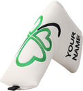 Craftsman Golf Green Lucky Clover Driver Wood Hybrid Headcover Blade Mallet Putter Cover for Scotty Cameron Taylormade Odyssey Also for Custom Version with Your Name Stitched
