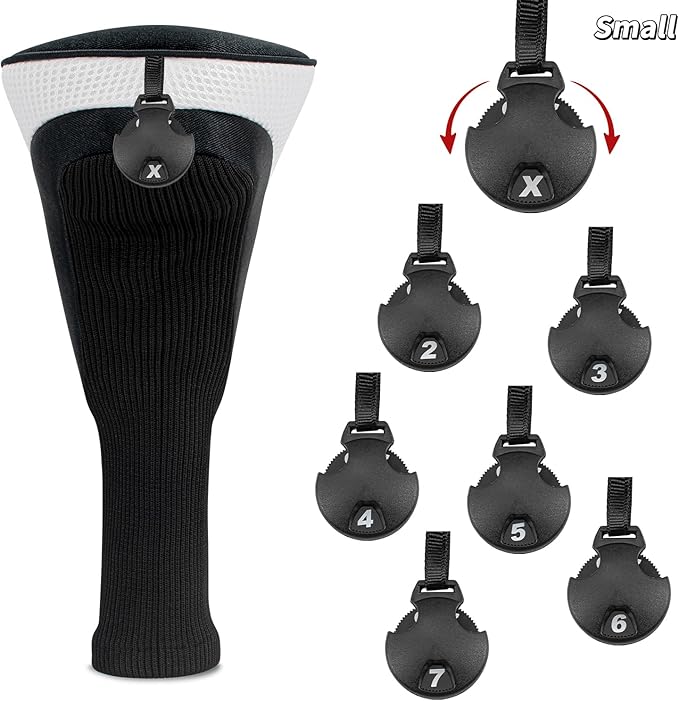 Wood Headcover Golf Club Covers Driver Headcovers Nylon Head Covers Designed to Fit All Woods - 3/4/5/6 Pack/Set Golf Accessories Suitable for Men and Women