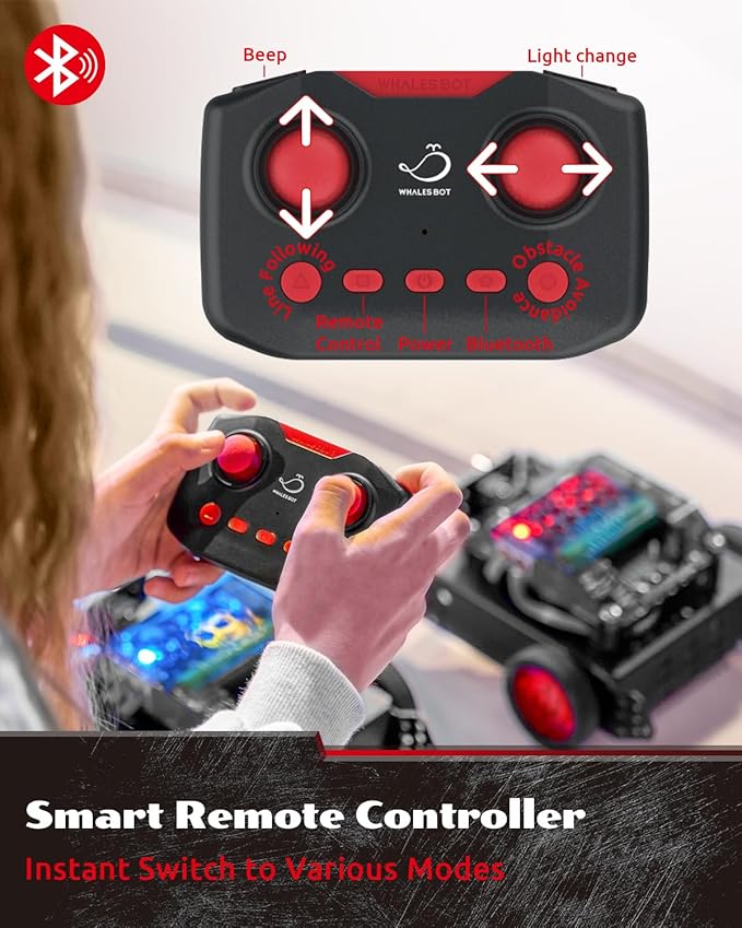 WhalesBot Rocky Smart Robot Car Coding & Remote Control Kit - Image 5