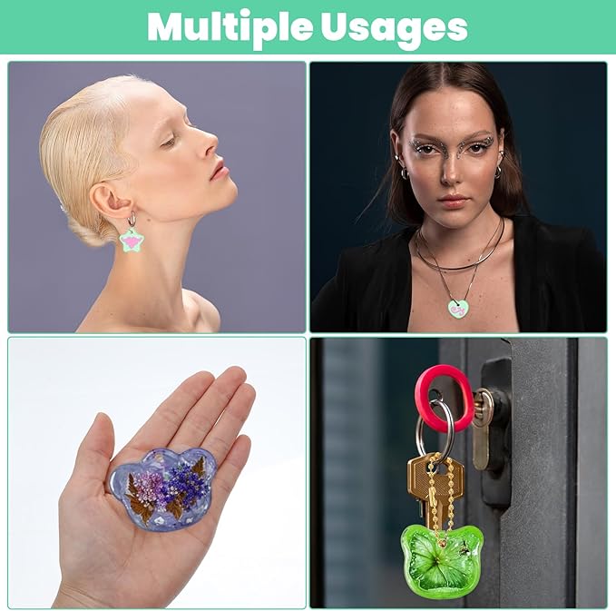 16Pcs Keychain Resin Molds Silicone - Image 5
