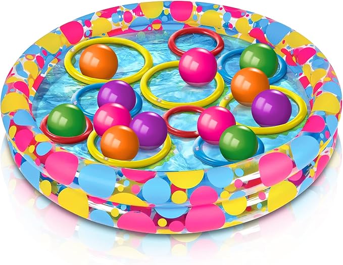 Gamie Floating Ring Toss Game for Kids, Outdoor Carnival Game Set - Image 8