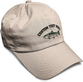 Custom Soft Baseball Hat Embroidered Dad Hat Fish Rainbow Trout Men & Ladies Baseball Cap Cotton